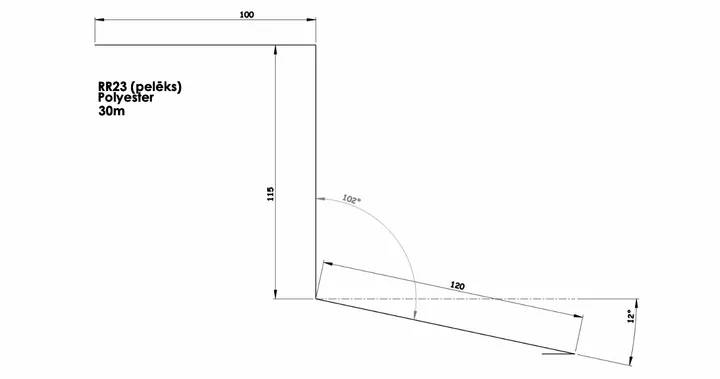 PDF Rasējuma piemērs. Palodzes tips 1.